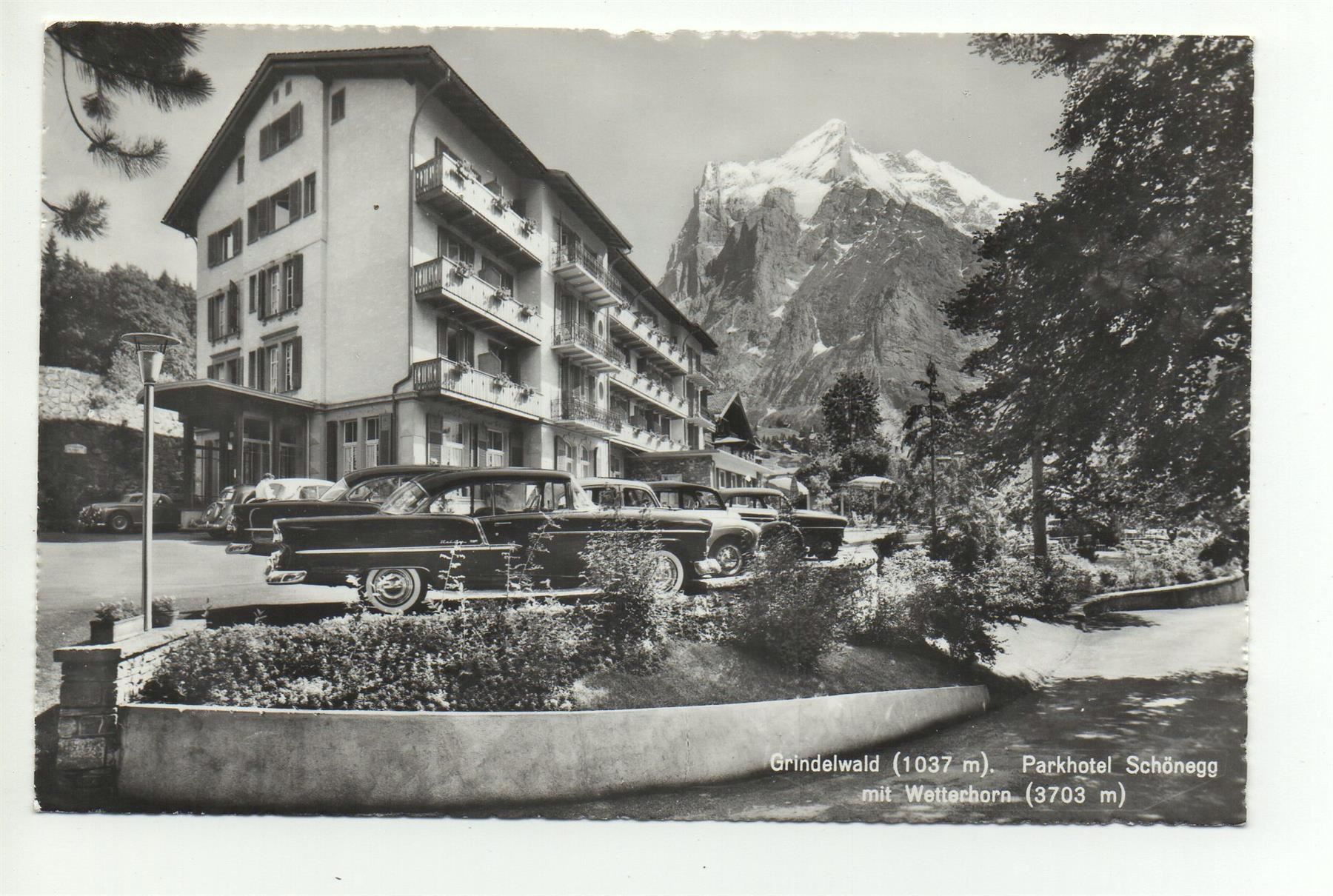 Ansichtskarten: GRINDELWALD Parkhotel Schönegg - Oldtimer, Auto – Neu (gemäss Beschreibung) aus Jona von philajona