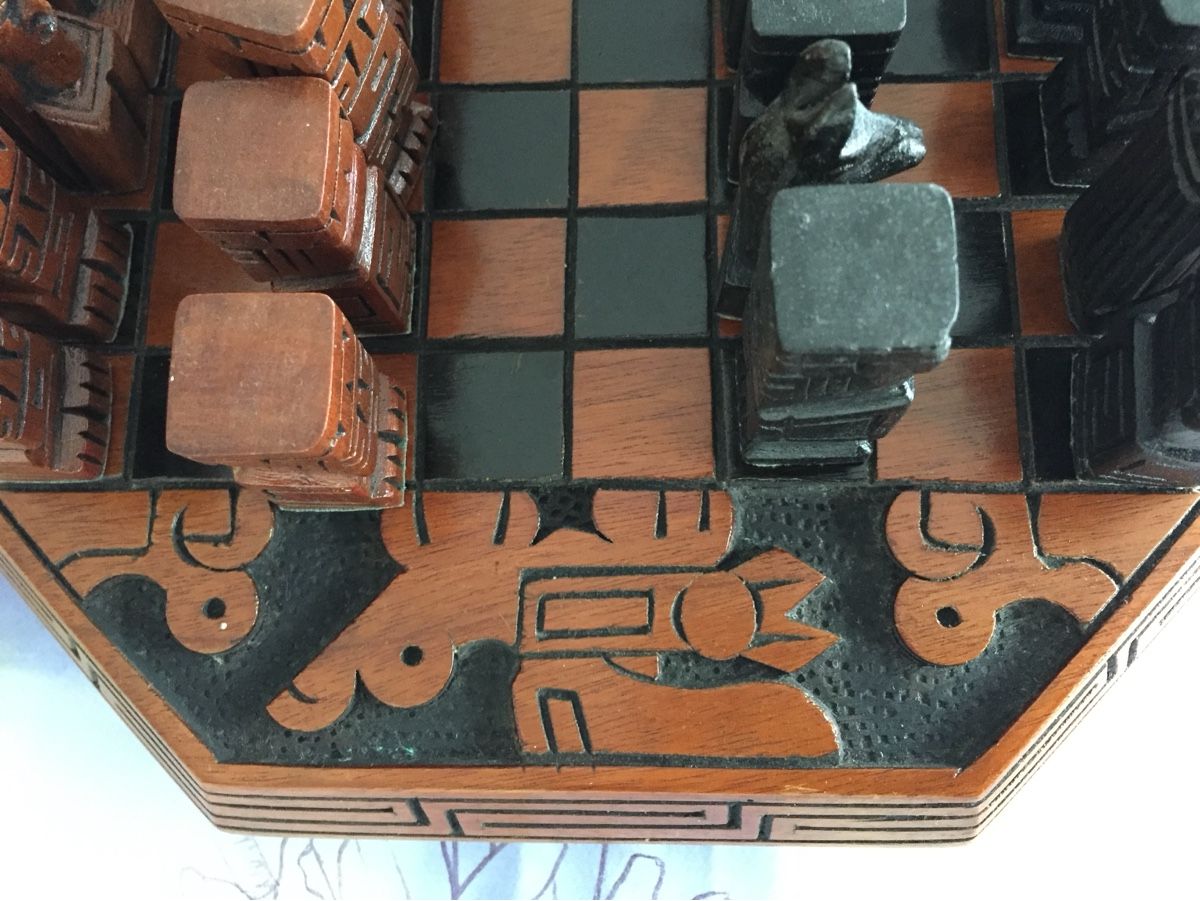 Giochi: Handgeschnites Schachbrett – Usato da Chur venduto da Sial 4