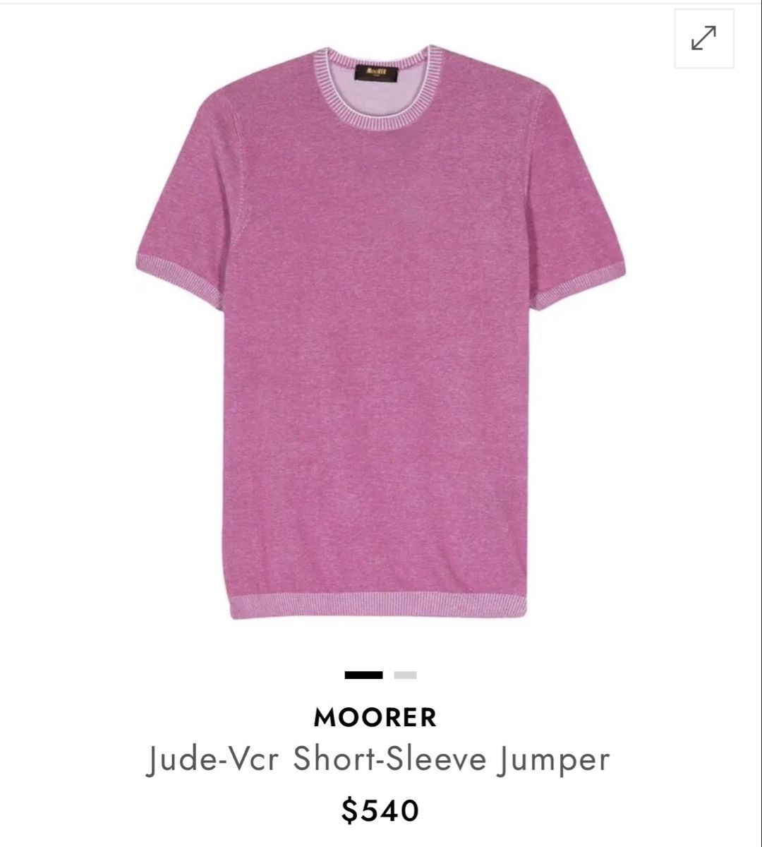 T-shirt: Moorer pink Tshirt – Usato da Melide venduto da Nikola-123