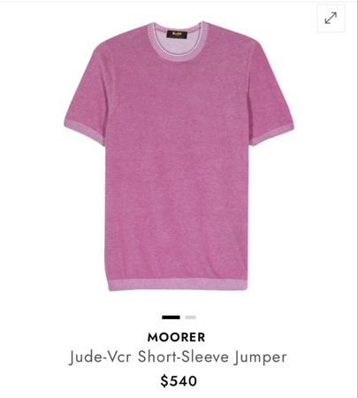 Moorer pink Tshirt