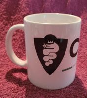Coole weisse Kaffeetasse Cure Sportivo neu!
