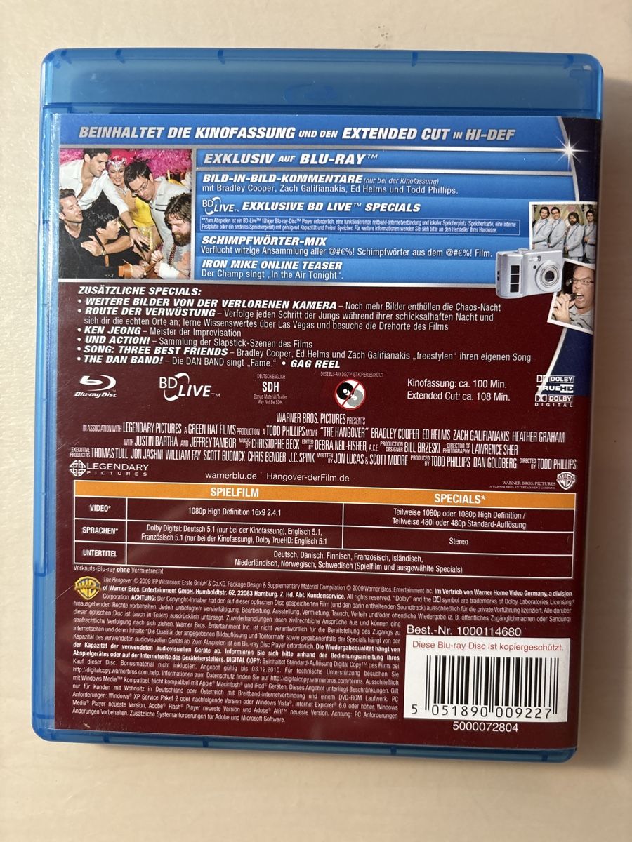 Alle DVDs: Hangover - Extended Cut - Blu-ray - Top Zustand! – Gebraucht aus Ruswil von Slivio_ 1