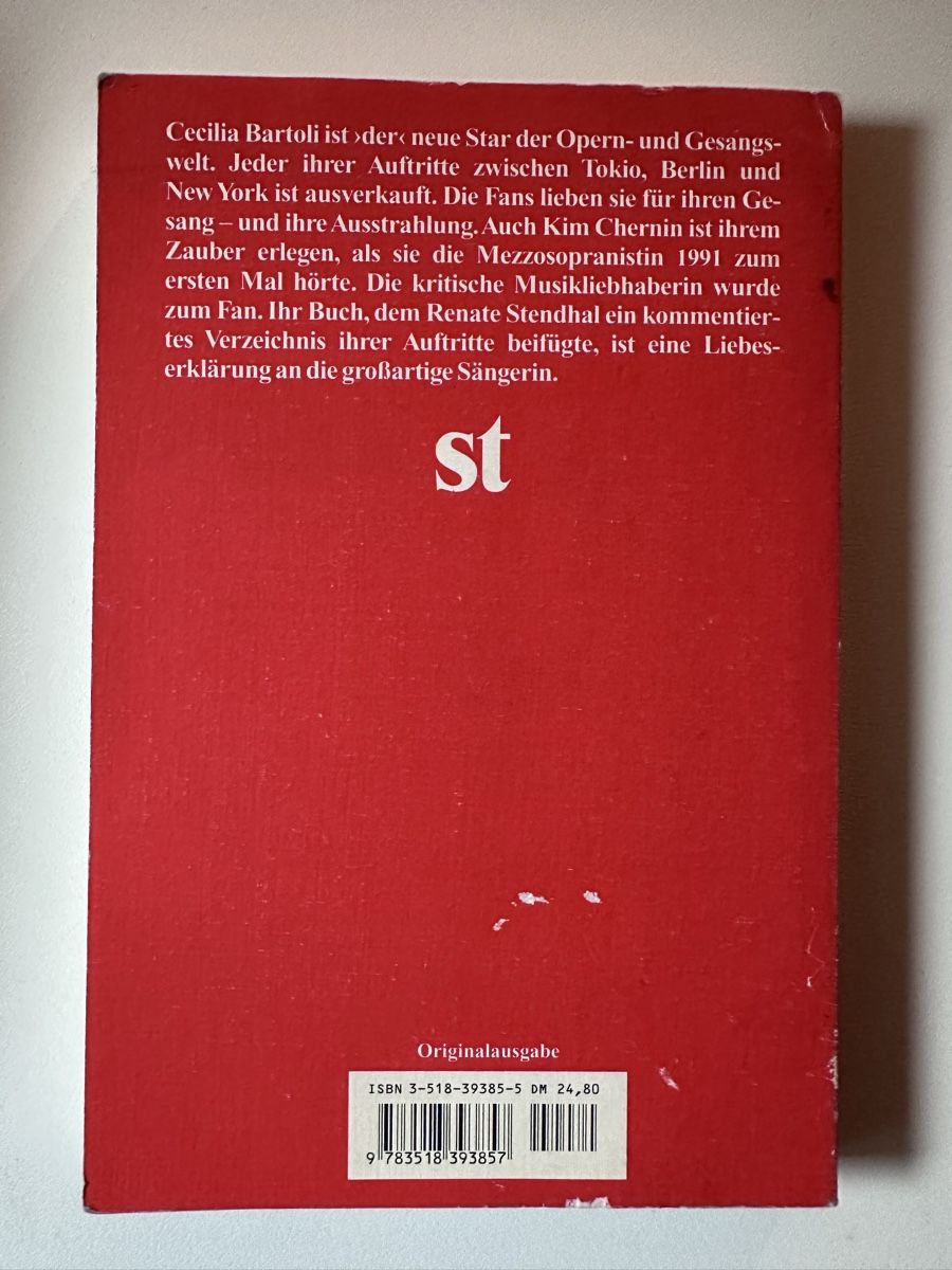 Bücher: Cecilia Bartoli: Eine Liebeserklärung, TB – Gebraucht aus Zofingen von SwissMercator 1