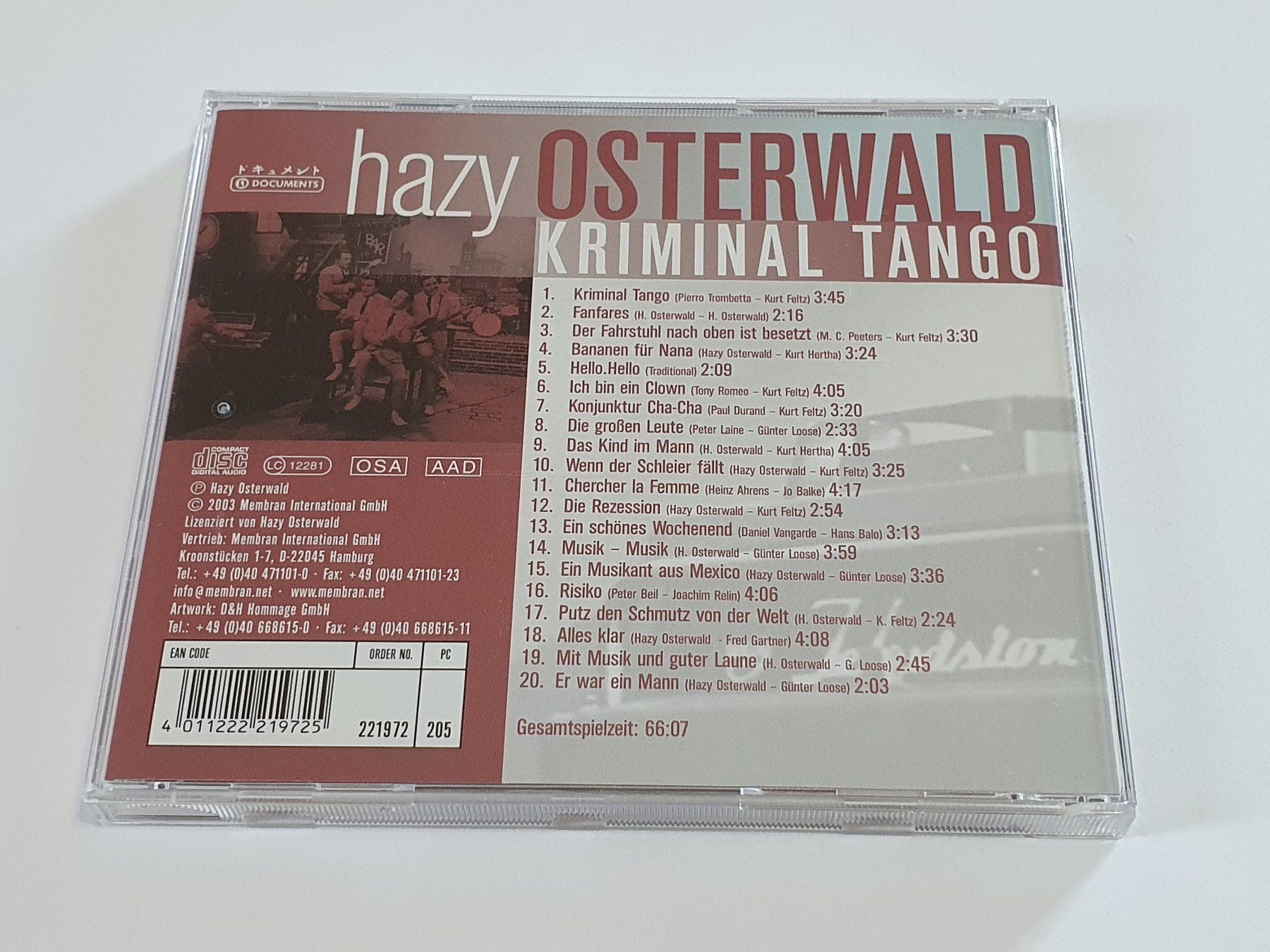 CDs: Hazy Osterwald - Kriminal Tango | CD – Gebraucht aus Dietlikon von Skylab007 1