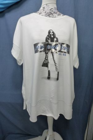 MONARI SHIRT BAUMWOLLE MODAL GR 46 NEU WEISS GESCHLITZT