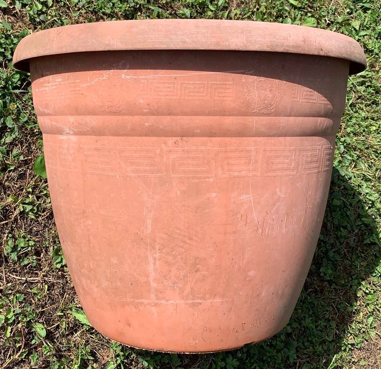Blumenkübel 91,5L Mit Einsatz - Beton-Optik 75cm Hoch Grau