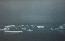 Gerhard Richter 3 kleine Farbdrucke "Grönland - Eis 2011"