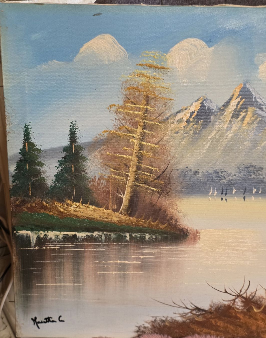 Dipinti: Ölgemälde Seelandschaft (69 x 49 cm) – Usato da Rohrbach venduto da lod_m58r 2