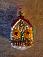Weihnachtsbaumschmuck süsses Häuschen, Glas,handbemalt
