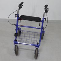Rollator / Gehhilfe blau mit Korb und Tablett *TOP*