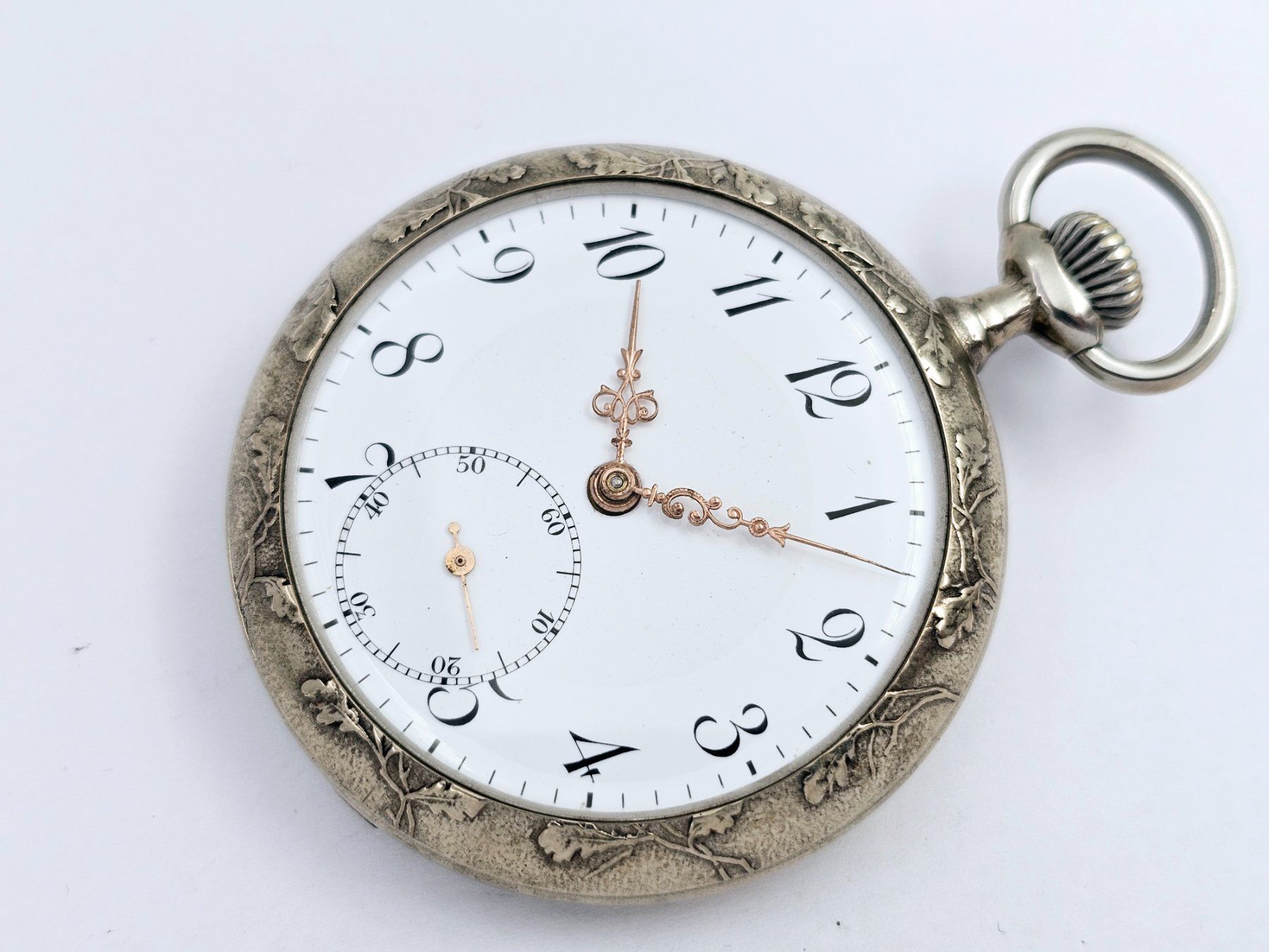 Orologi: Antike Taschenuhr mit Motiv – Usato da Bassersdorf venduto da AnkerWatch 1