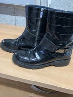 Bottes Armani Collection cuir noir, taille 38, à saisir