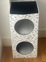 Bac de rangement décoratif avec coussin intégré pour chats