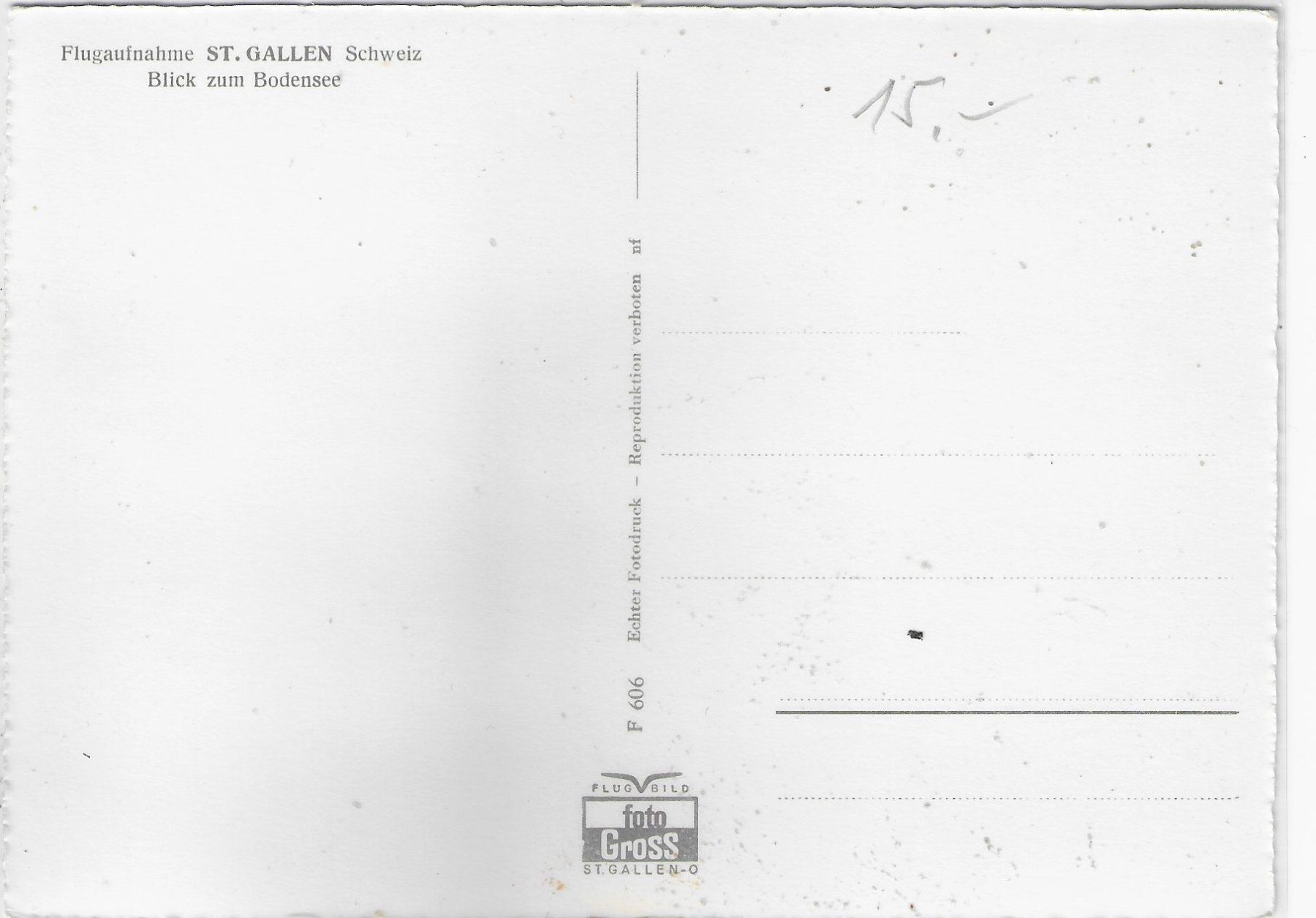 Cartoline postali: Flugaufnahme St. Gallen – Usato da Ettingen venduto da Kartenplanet 1
