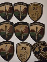 9 Armée Abzeichen 7x mit Klett Alle Original