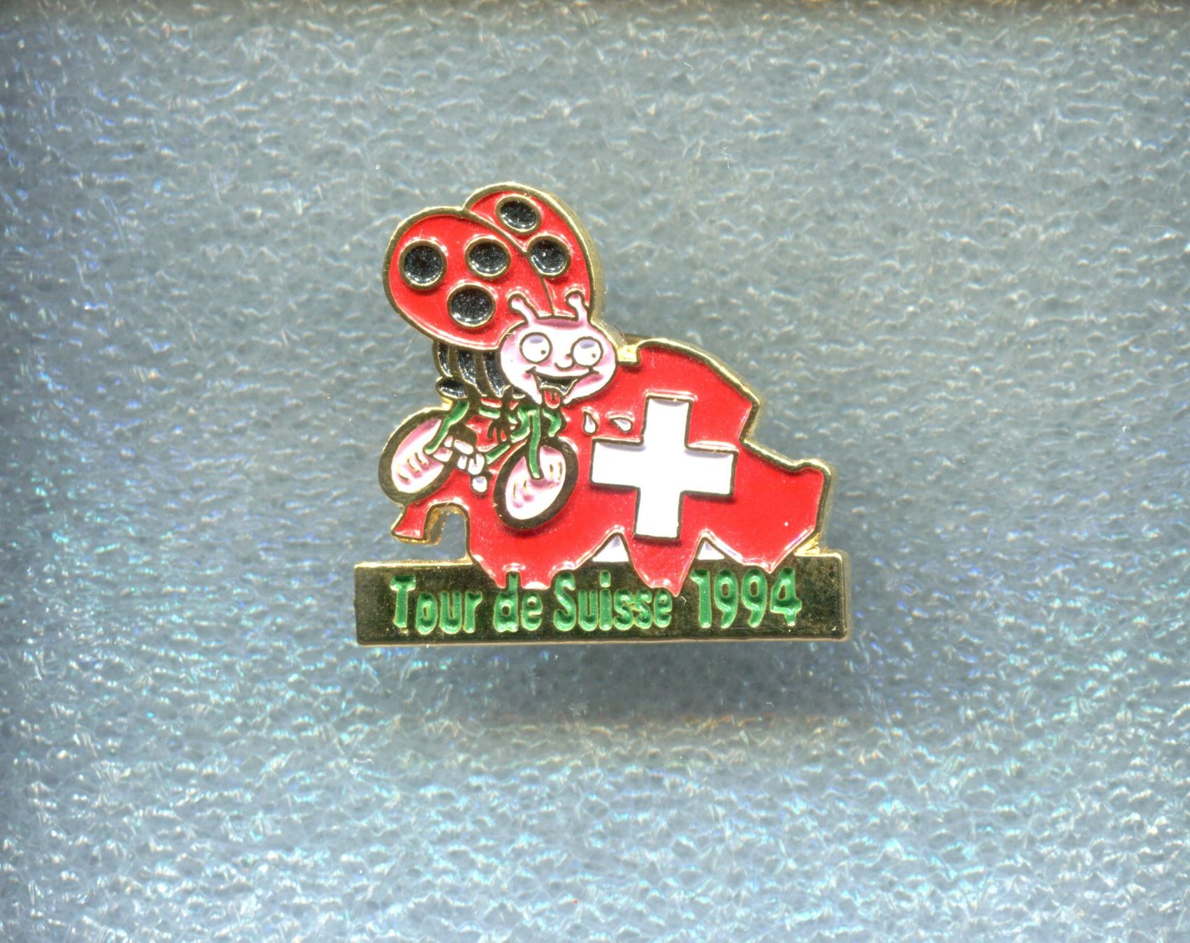 Plaketten & Abzeichen: BLICK Käfer  Tour de Suisse  1994 – Gebraucht aus Winterthur von Sammleroase