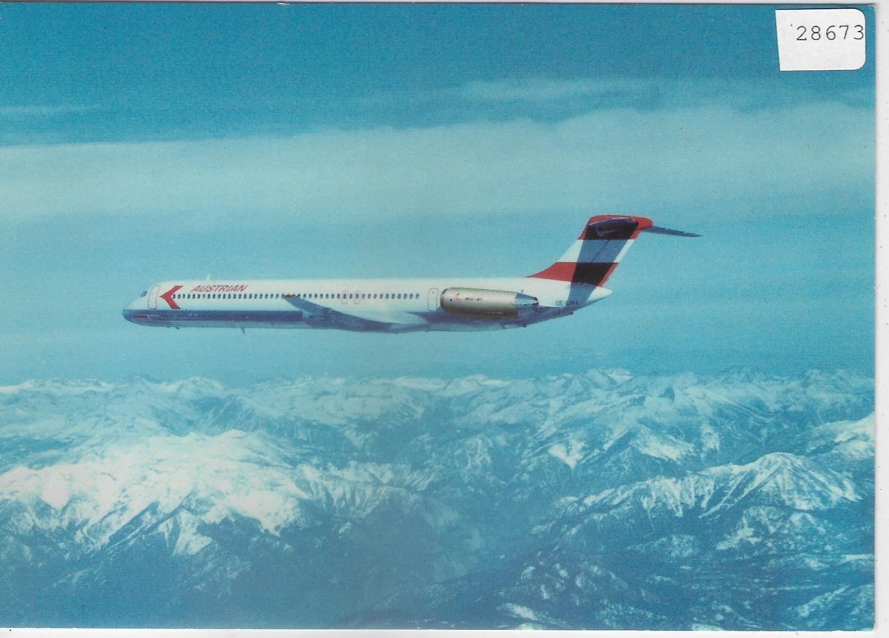 Cartes postales: Austrian Airlines - McDonnell Douglas MD – D'occasion à Ettingen par Kartenplanet
