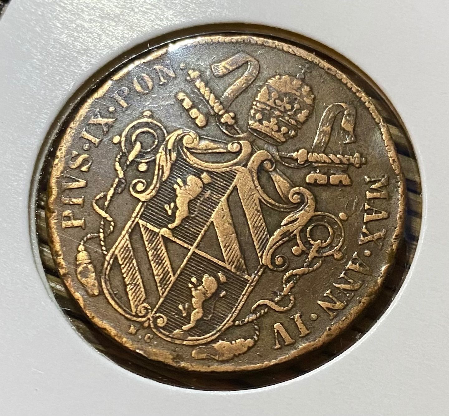 Europäische Münzen: Kirchenstaat 1 Baiocco 1849 R – Gebraucht aus Speicher von  1