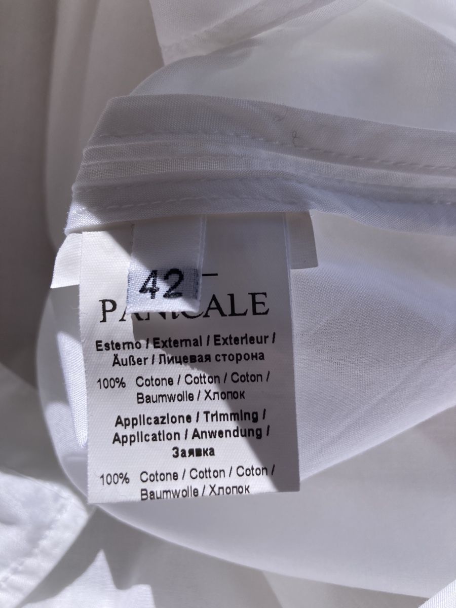 Camicette: PANICALE Cashmere Hemdbluse mit grobmaschigen Häckeleinsatz – Usato da Thalwil venduto da helvetaki 3