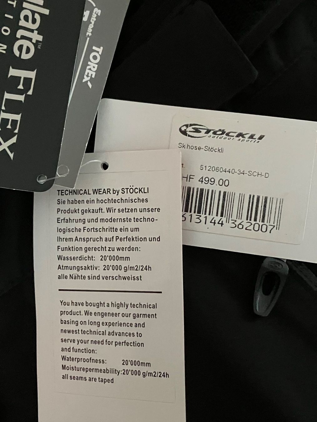 Stöckli Pantaloni: Stöckli Skihose NEU – Nuovo e nell'imballaggio originale da Wolfhausen venduto da swissski 3