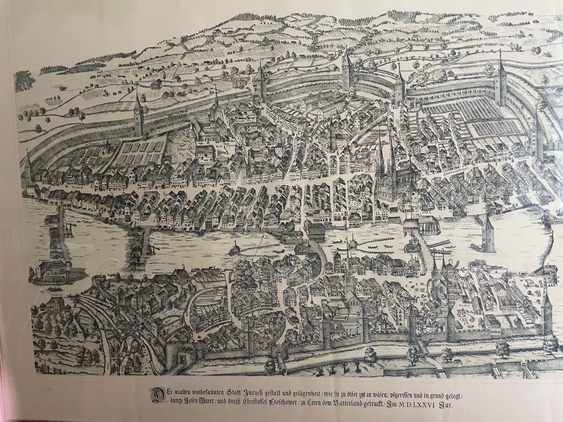 Grafica & Litografie: Bild Stadt Zürich – Usato da Unterägeri venduto da Muggenstutz03 1