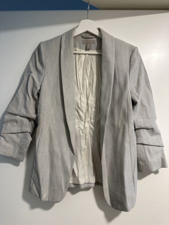 H&M Damen Blazer, hellgrau, Gr. 36 - perfekt für den Frühlin
