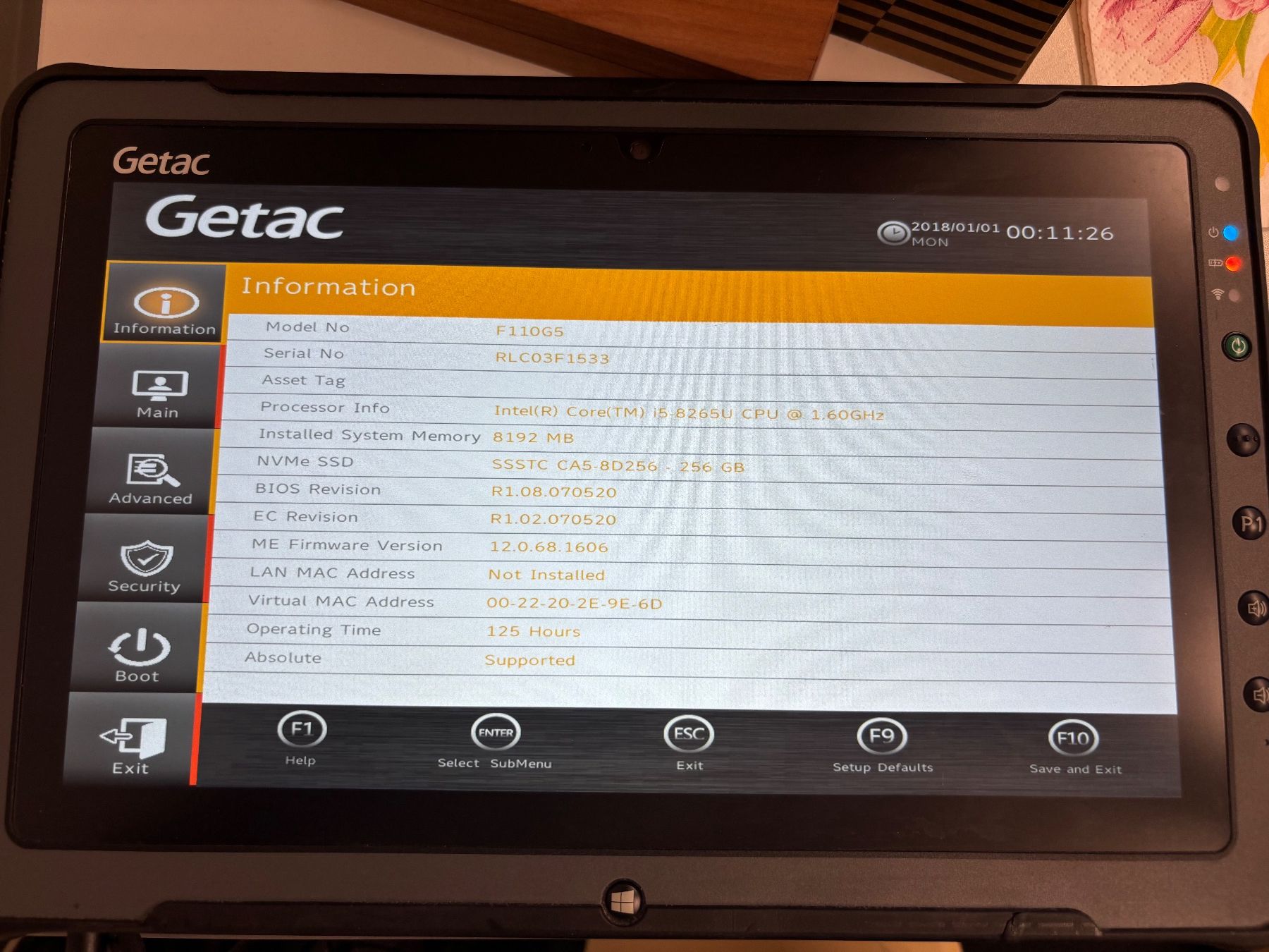 Tablet PC: Getac F110 G5 fully rugged tablet – Gebraucht aus La Tour-de-Trême von ValGruyere 5