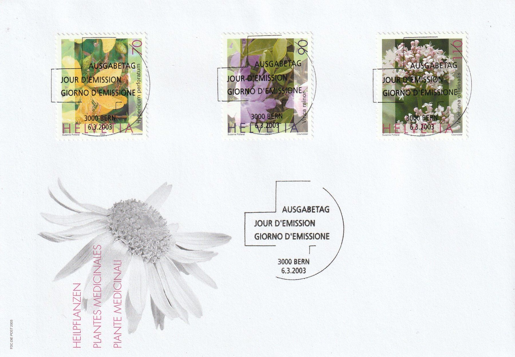 Tutti i francobolli: 2003 Dauermarken Heilspflanzen ET - Vollstempel – Nuovo e nell'imballaggio originale da Homburg venduto da masina01