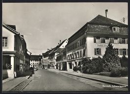 Zurzach, Strasse Schwertgasse mit Gastha