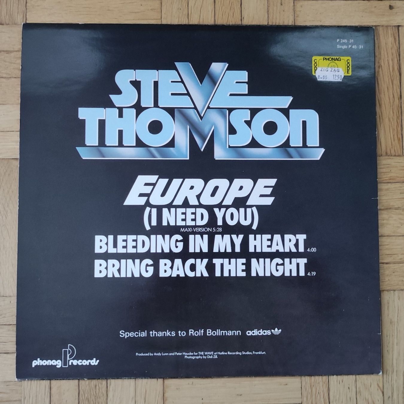 CH-Rock - Maxisingle - Steve Thomson - CH-Rockstar 1987 (Gebraucht) in ...