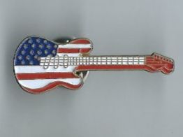 USA Flaggen Gitarren Pin