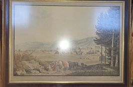 Umrissstich Vue du Bourg d'Appenzell