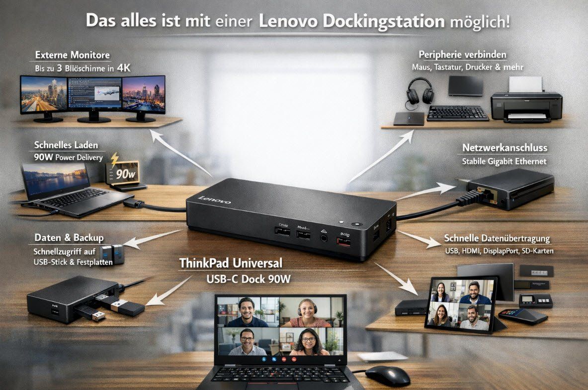Lenovo Docking station: Dockingstation ThinkPad Universal USB-C 90W, NEU, OVP !!! – Nuovo e nell'imballaggio originale da Dübendorf venduto da Den_777 8
