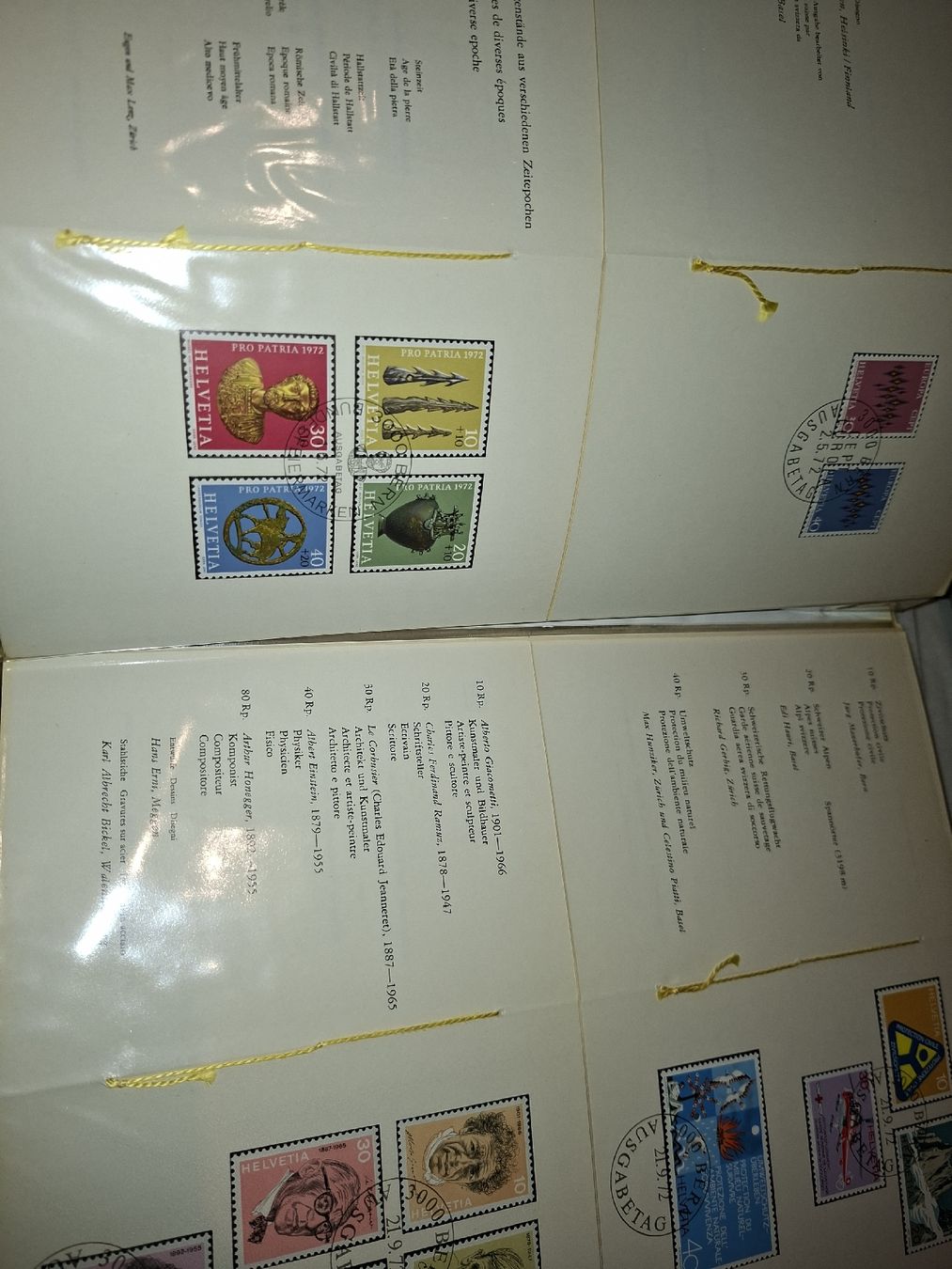 Tous les timbres: PTT Hefte 60Stk + mit Stich Bickel Probe  – D'occasion à Balgach par SIMEON27 4
