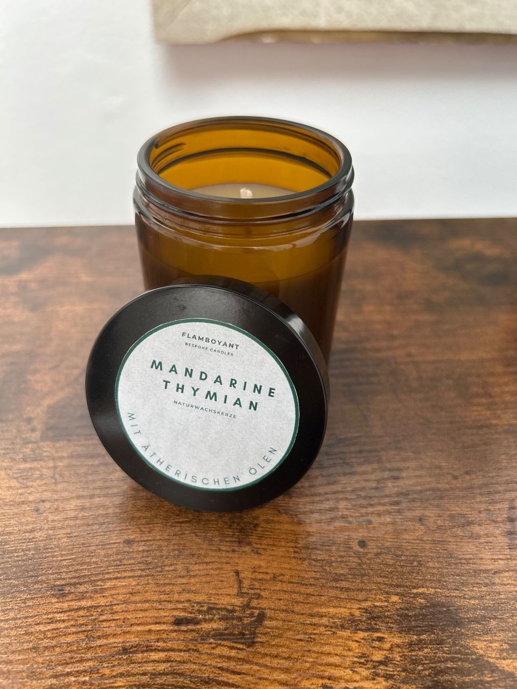 Candele: Duftkerzen mit Mandarin & Thymian Ätherische Ölen – Usato da Basel venduto da ren_5rgr