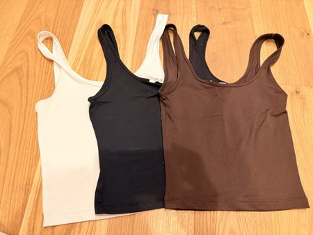 3er Set Crop Tops Marke strteen Schwarz Weiss Braun Grösse M