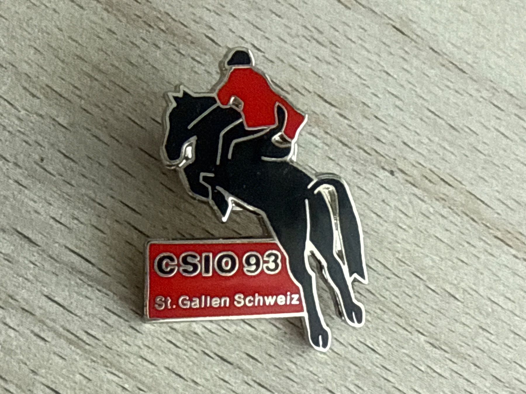 Plaketten & Abzeichen: Pin CSIO 93 St. Gallen Schweiz – Gebraucht aus Glattbrugg von Schweigmatt