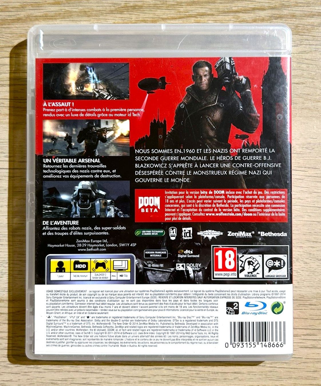 Sony Giochi: Wolfenstein The New Order PS3 – Usato da St. Gallen venduto da Alpine.Arcade 1
