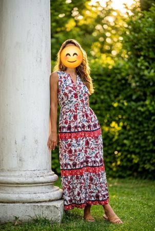 Maxikleid Gr. M Superdry mot Schlupftaschen Blumen Sommer