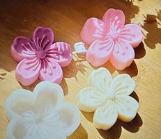 Seifen-Kerzen Silikonform Blume / Flowers