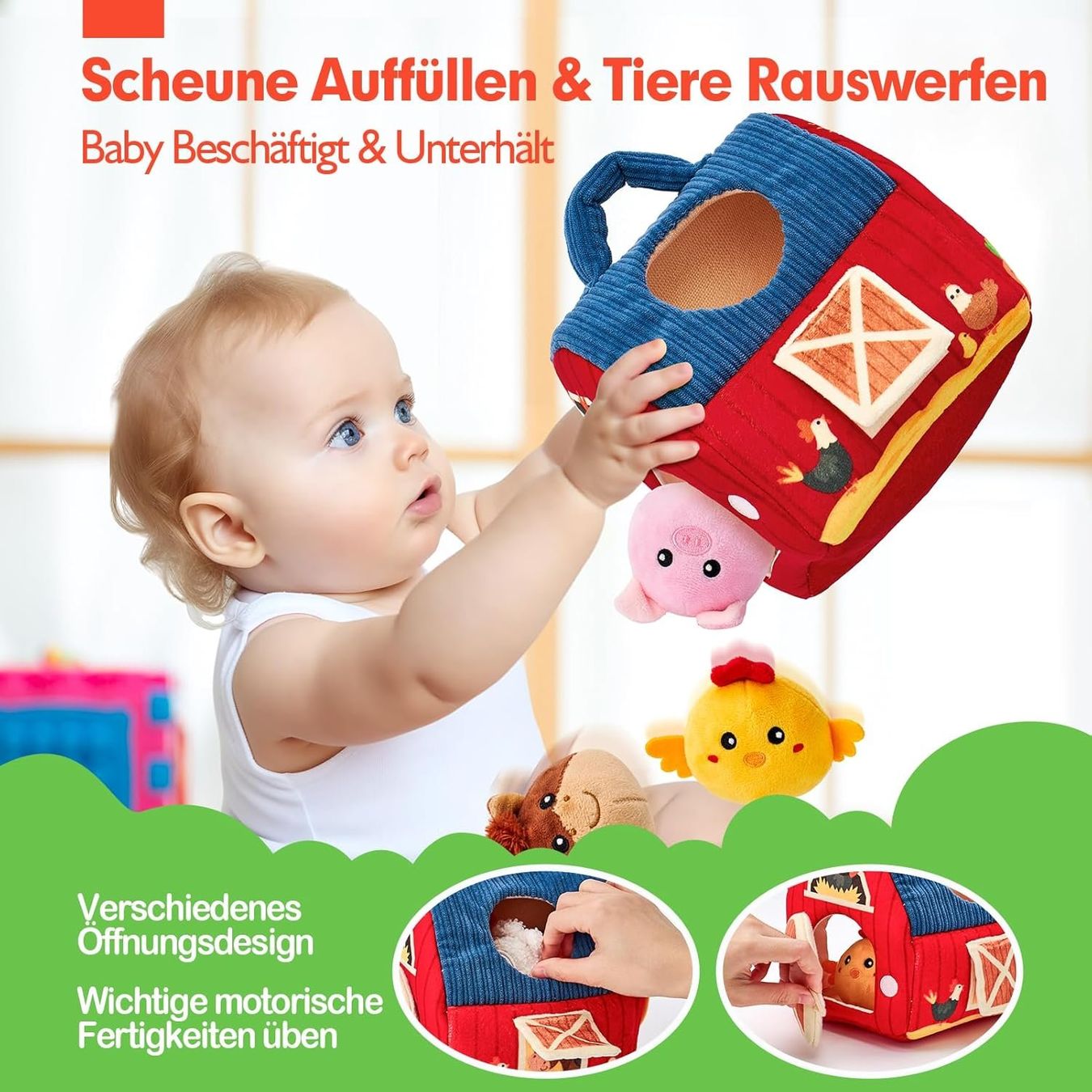 Giocattoli: Sensorisches Bauernhof Spielset mit 6 weichen Tieren – Nuovo (secondo la descrizione) da Thun venduto da onlino 1