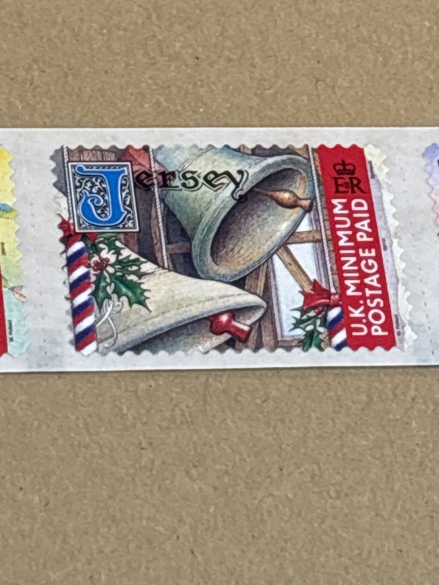 Tiro con l'arco: 5 Jersey Weihnachtsmarken, ungebraucht – Nuovo e nell'imballaggio originale da Zürich venduto da engebrunau 3