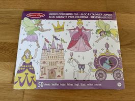 Melissa & Doug A3 Malblock Prinzessinnen & Feen 50 Blatt 