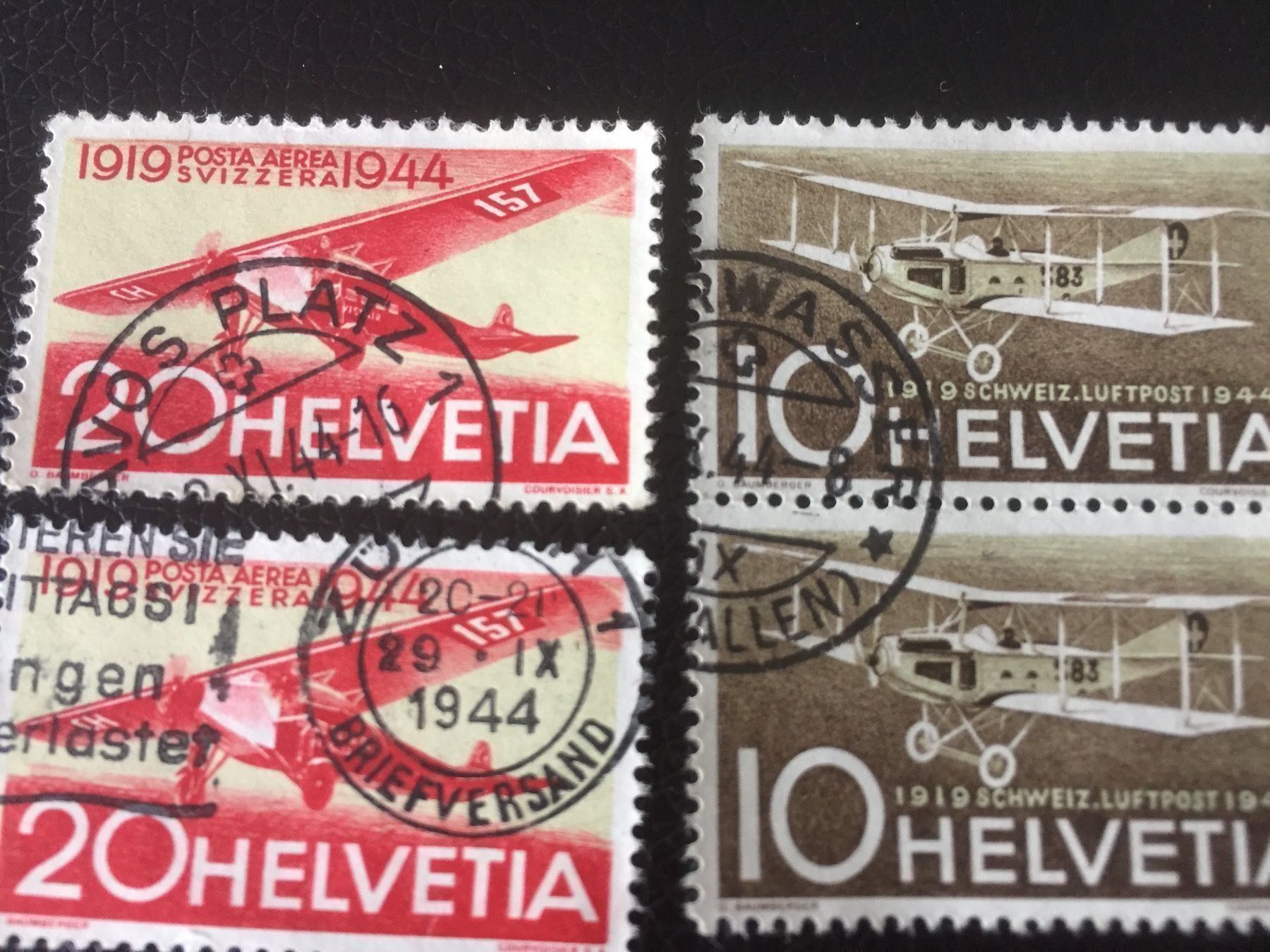 Alle Briefmarken: 9 sehr schön gestempelte Flugpostmarken – Gebraucht aus Rebstein von Soapyy13 1