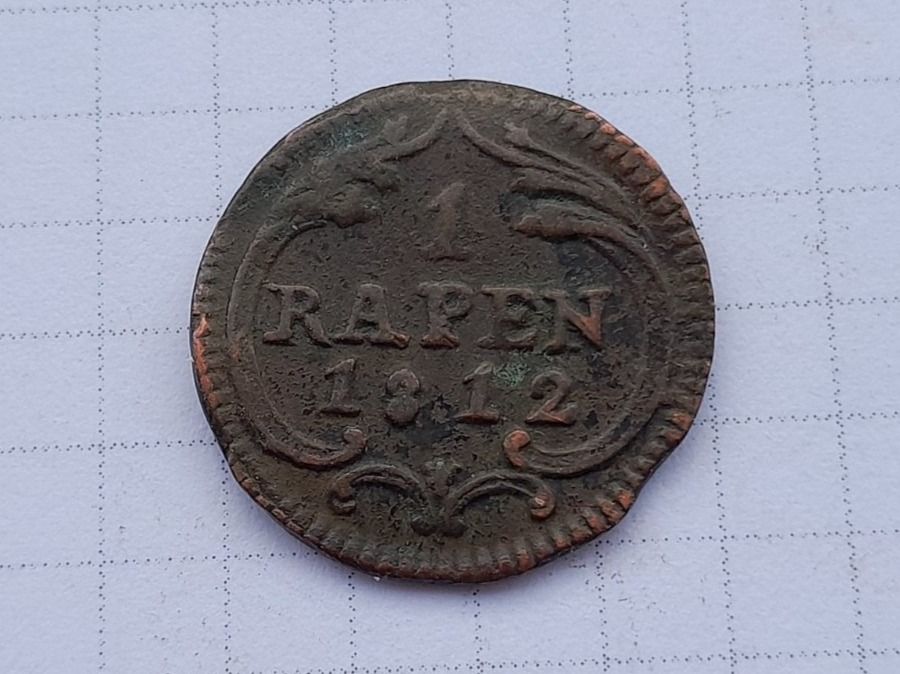 Alle Münzen: Schwyz, 1 Rappen 1812 – Gebraucht aus Aarau von Reto_BA_01