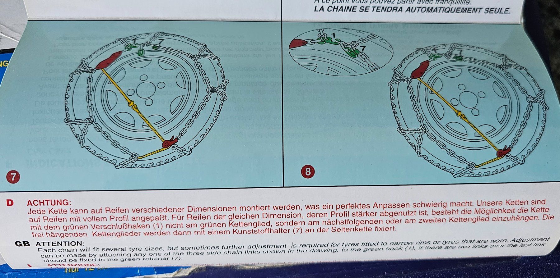 Catene da neve: Schneeketten von Miocar – Nuovo e nell'imballaggio originale da Siebnen venduto da Jerokee2 2