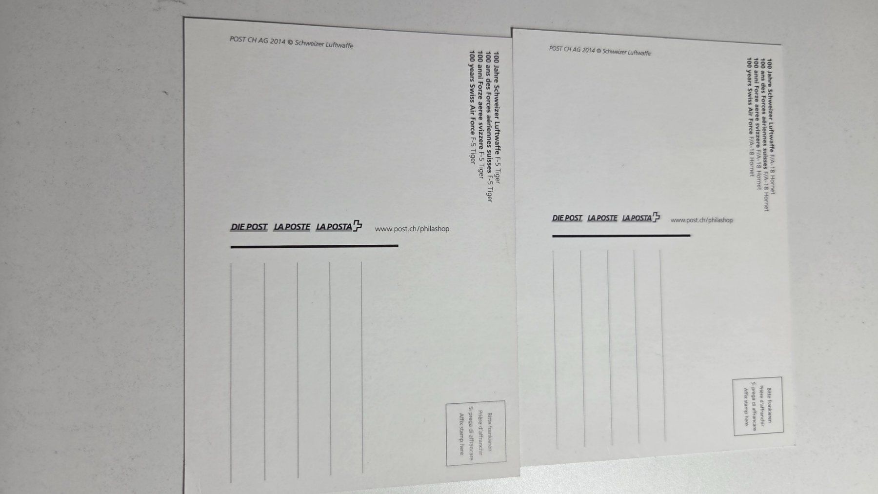 Alle Briefmarken: 2014 FDC Maximumkarten 100 Jahre Flugwaffe – Gebraucht aus Arni AG von Moth68 1