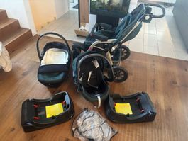 Kinderwagen Set Chicco Active mit Babyschalen und Autofix