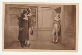 Postkarte Musée Grévin Camille Desmoulins Danton Robespierre