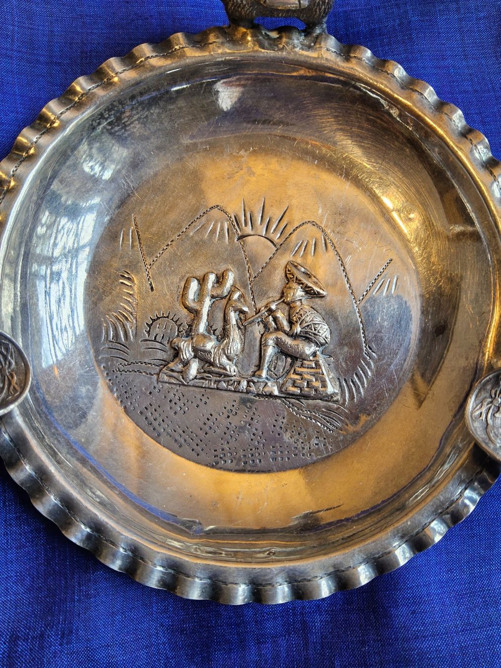 Portacenere: Peru Sterling Silber Ascher mit Lama – Usato da Zürich venduto da SciTec 7
